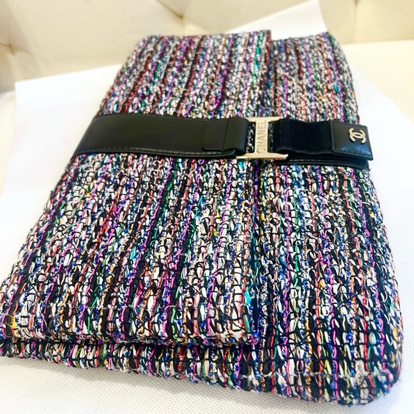 Chanel Multicolor Tweed/Leather Clutch - Picture 3 of 8